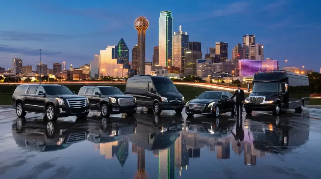 Luxury chauffeur limousine cars from the Luxury Dallas Limo fleet
