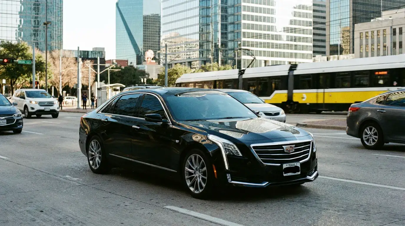 Chauffeur-driven luxury SUV for executive travel in Dallas